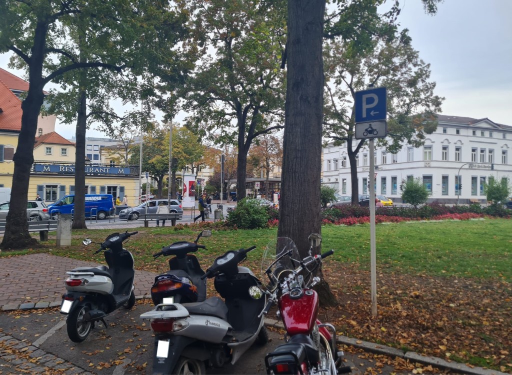 Motorradparkplatz Lange Stra&szlig;e in Bamberg &ndash; sicherer Parkplatz f&uuml;r Motorradfahrer