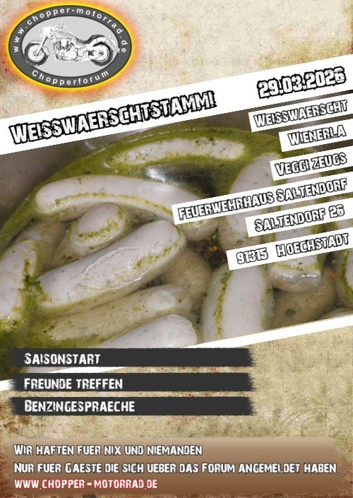 Weißwärscht Stammtisch 2026